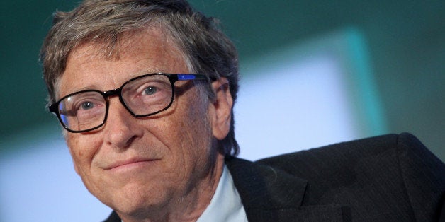 Microsoft co-founder Bill Gates attends the Clinton Global Initiative during the Clinton Global Initiative (CGI) on September 24, 2013 in New York. AFP PHOTO/Mehdi Taamallah (Photo credit should read MEHDI TAAMALLAH/AFP/Getty Images)