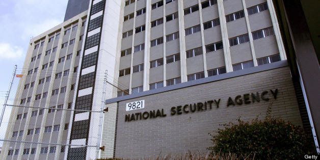 Fort Meade, UNITED STATES: (FILES): This 25 January 2006 file photo shows the National Security Agency (NSA) in the Washington suburb of Fort Meade, Maryland, where US President George W. Bush delivered a speech behind closed doors and met with employees in advance of Senate hearings on the much-criticized domestic surveillance. The US National Security Agency has assembled the world's largest database of telephone records tracking the phone calls of tens of millions of AT and T, Verizon and BellSouth customers, sources familiar with the program told USA Today. In an article published 11 May 2006, the daily said the NSA launched the secret program in 2001, shortly after the 11 September 2001 attacks, to analyze calling patterns in a bid to detect terrorist activity. AFP PHOTO/FILES/Paul J. RICHARDS (Photo credit should read PAUL J. RICHARDS/AFP/Getty Images)