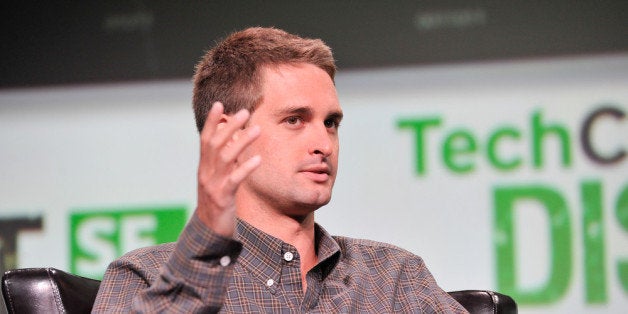 SAN FRANCISCO, CA - SEPTEMBER 09: Evan Spiegel of Snapchat attends TechCruch Disrupt SF 2013 at San Francisco Design Center o