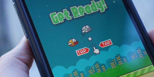 il gioco di Flappy Bird su smartphone Nexus 5