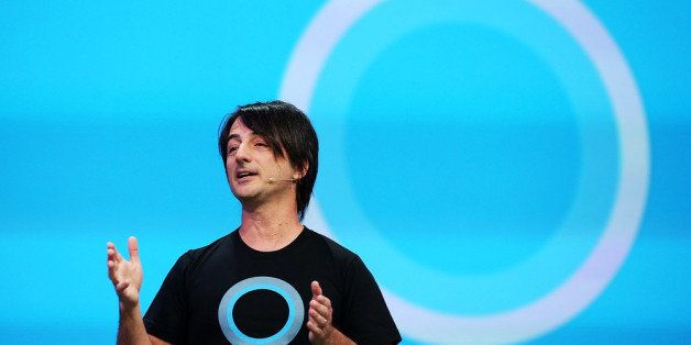 SAN FRANCISCO, CA - APRIL 02: Joe Belfiore, corporate vice president and manager for Windows Phone, announces Cortana, a new digital personal assistant function for Windows phones, during the keynote address at the 2014 Microsoft Build developer conference on April 2, 2014 in San Francisco, California. The 2014 Microsoft Build developer conference runs through April 4. (Photo by Justin Sullivan/Getty Images)
