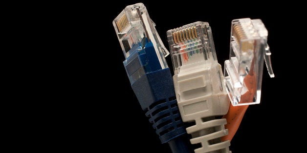 Ethernet cords are arranged for a photograph in New York, U.S., on Friday, Feb. 10, 2012. Ethernet is a family of computer networking technologies for local area networks (LAN) commercially introduced in 1980. Photographer: Scott Eells/Bloomberg via Getty Images