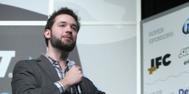 AUSTIN, TX - MARCH 09: Entrepreneur Alexis Ohanian speaks onstage at 'Be Awesome Without Their Permission' during the 2014 SXSW Music, Film + Interactive Festivalat Austin Convention Center on March 9, 2014 in Austin, Texas. (Photo by Travis P Ball/Getty Images for SXSW)