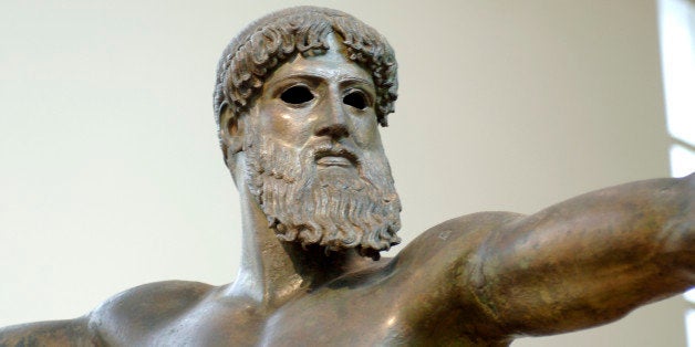 A statue of Zeus in the National Museum Athens. (Photo by Jeff Overs/BBC News & Current Affairs via Getty Images)