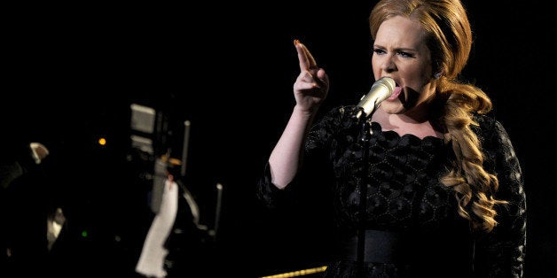 LOS ANGELES, CA - AUGUST 28: Singer Adele performs onstage during the 2011 MTV Video Music Awards at Nokia Theatre L.A. LIVE