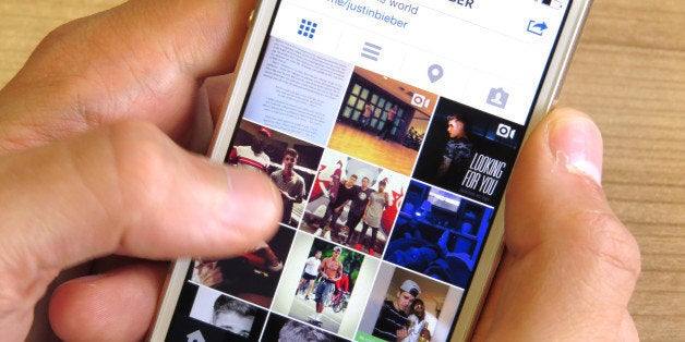 general view of instagram on an iphone 5s - my week without instagram huffpost