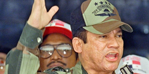 A file picture taken on May 20, 1998 shows Panama's General Manuel Antonio Noriega speaking in Panama City during the presentation of colors to the San Miguel Arcangel de San Miguelito volunteer batallion. A Paris appeal court on November 23, 2011 is to determine whether Noriega can be extradited. Former Panamanian dictator Manuel Antonio Noriega should be home for Christmas, and he may not go to prison after his extradition from France 'because he is a sick man,' his defense lawyer said on November 16, 2011. AFP PHOTO / ANGEL MURILLO (Photo credit should read ANGEL MURILLO/AFP/Getty Images)