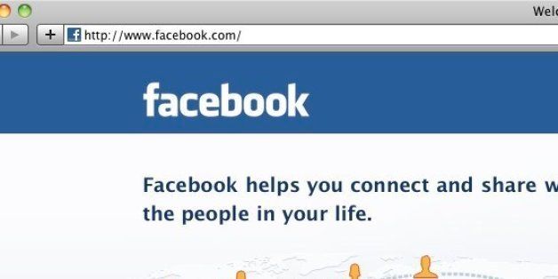 screenshot of facebook login page on my MAC