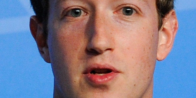 BARCELONA, SPAIN - FEBRUARY 24: Co-Founder, Chairman and CEO of Facebook Mark Zuckerberg speaks during his keynote conference as part of the first day of the Mobile World Congress 2014 at the Fira Gran Via complex on February 24, 2014 in Barcelona, Spain. The annual Mobile World Congress hosts some of the world's largest communication companies, with many unveiling their latest phones and gadgets. The show runs from February 24 - February 27. (Photo by David Ramos/Getty Images)