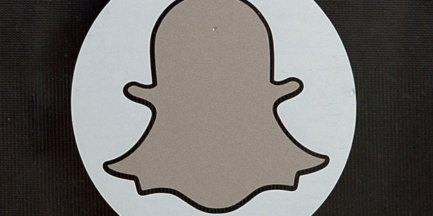 VENICE, CA-NOVEMBER-14: Logo of Snapchat is seen at the front entrance new headquarters of Snapchat , the popular social netw
