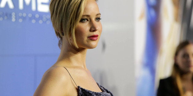 Jennifer Lawrence seen at the Twentieth Century Fox Global Premiere of 'X-Men: Days of Future Past' held at the Jacob K. Javits Convention Center on Saturday, May 10, 2014, in New York City. (Photo by Eric Charbonneau/Invision for Twentieth Century Fox/AP Images)