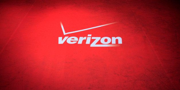 The Verizon logo is displayed, Tuesday, Jan. 11, 2011 in New York. (AP Photo/Mark Lennihan)