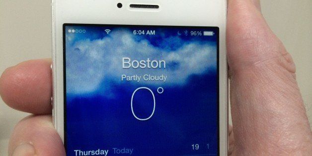 January 8, 2015 Temperature drops to zero degrees in Boston, Massachusetts.