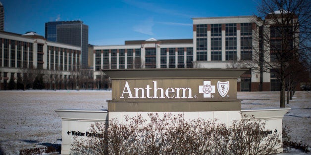 INDIANAPOLIS, IN - FEBRUARY 5: An exterior view of an Anthem Health Insurance facility on February 5, 2015 in Indianapolis, I