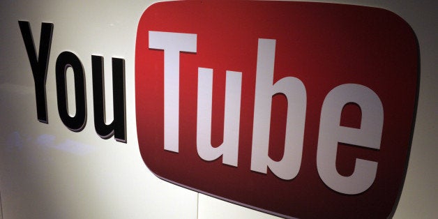 A picture shows a You Tube logo on December 4, 2012 during LeWeb Paris 2012 in Saint-Denis near Paris. Le Web is Europe's lar