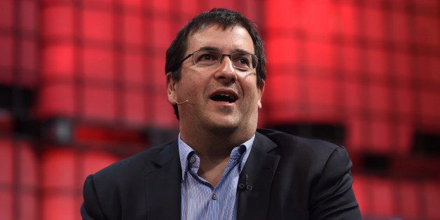DUBLIN, IRELAND - NOVEMBER 05: In this handout image supplied by Sportsfile, Dave Goldberg, CEO of Survey Monkey, speaks on the centre stage during Day 2 of the 2014 Web Summit at the RDS on November 5, 2014 in Dublin, Ireland. (Photo by Stephen McCarthy / SPORTSFILE via Getty Images)