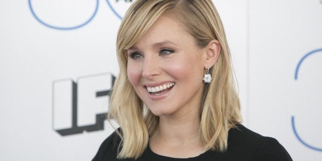 Kristen Bell arrives for the 2015 Film Independent Spirit Awards on February 21, 2015 in Santa Monica, California. AFP PHOTO