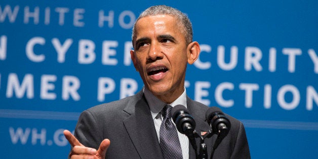 FILE - In this Feb. 2015 file photo, President Barack Obama speaks during a summit on cybersecurity and consumer protection, Friday, Feb. 13, 2015, at Stanford University in Palo Alto, Calif. The House on Wednesday is expected to pass long-awaited legislation designed to thwart cyberattacks by encouraging private companies to share with the government information about the methods of their attackers. (AP Photo/Evan Vucci)