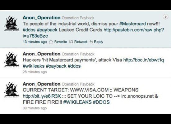 Twitter Suspends "Operation Payback" Feed