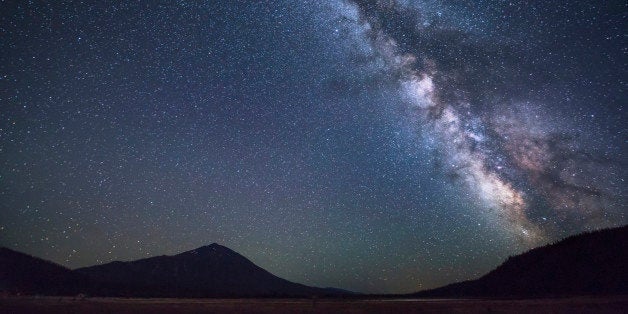 USA, Oregon, Mount Bachelor, Scenic view of night sky