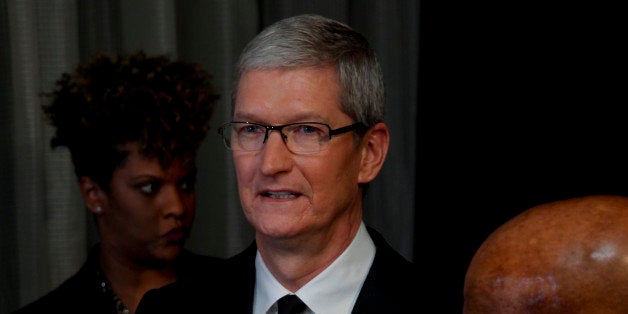 Tim Cook attends the 2015 Robert F. Kennedy Human Rights Ripple of Hope Awards at the New York Hilton Midtown on Tuesday, Dec. 8, 2015, in New York. (Photo by Andy Kropa/Invision/AP)