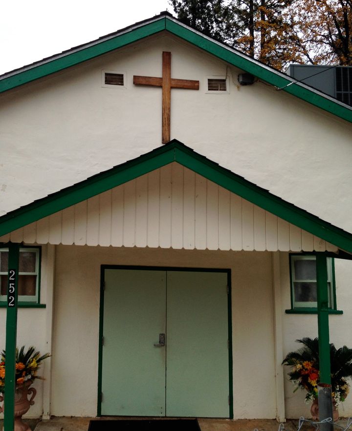 The fundamentalist church in Northern California that Gelsinger attended as a teenager. 