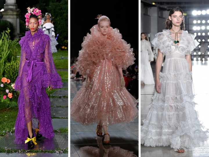 From left, Rodarte, Marc Jacobs, Giambattista Valli