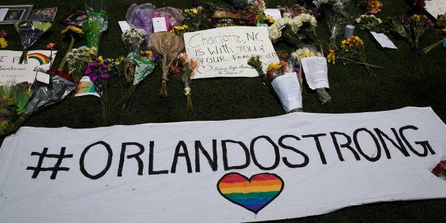 ORLANDO, FL - JUNE 13: on South Orange Avenue down the street from Pulse Nightclub on June 13, 2016 in Orlando, Florida. The shooting at Pulse Nightclub, which killed 50 people and injured 53, is the worst mass-shooting event in American history. (Photo by Drew Angerer/Getty Images)