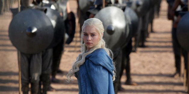 FILE - This file publicity image released by HBO shows Emilia Clarke as Daenerys Targaryen in a scene from "Game of Thrones." HBO plans to offer a stand-alone version of its popular video-streaming service, CEO Richard Plepler said at an investor meeting at parent Time Warner Inc. on Wednesday, Oct. 15, 2014. (AP Photo/HBO, Keith Bernstein, File)