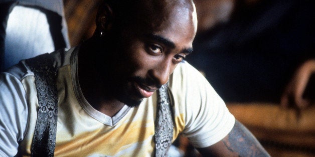 Tupac Shakur in a scene from the film 'Gridlock'd', 1997. (Photo by Gramercy Pictures/Getty Images)