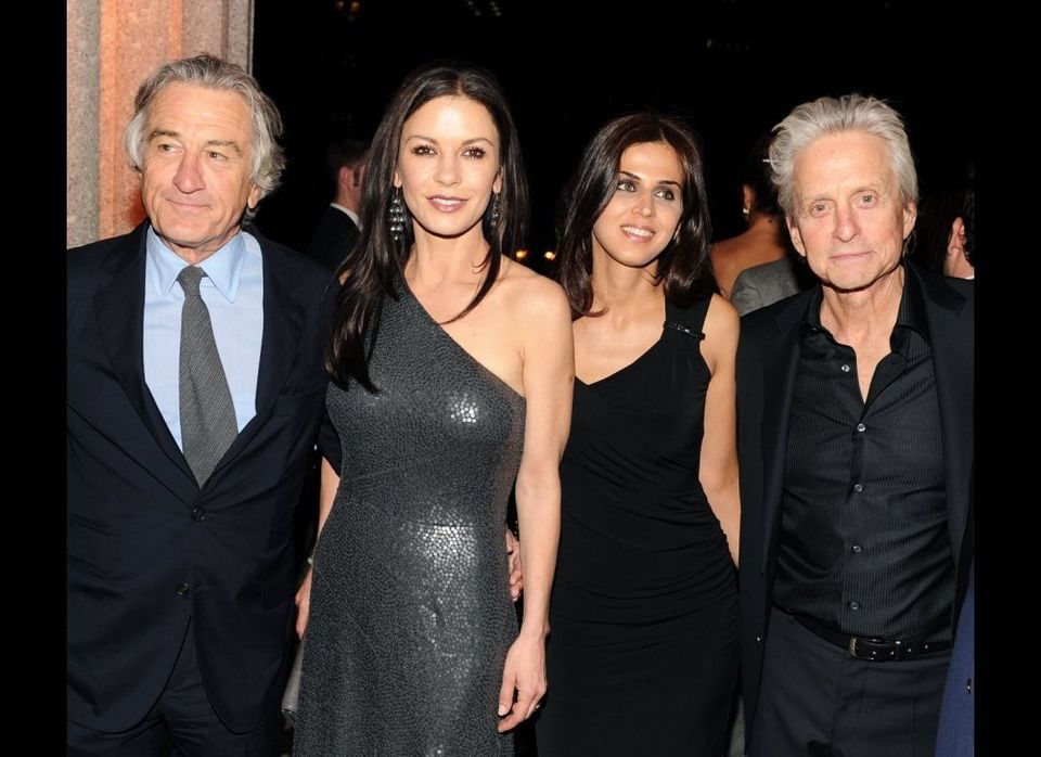 Robert De Niro, Catherine Zeta-Jones, Bana Hassan, and Michael Douglas.