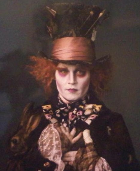 johnny depp as the mad hatter