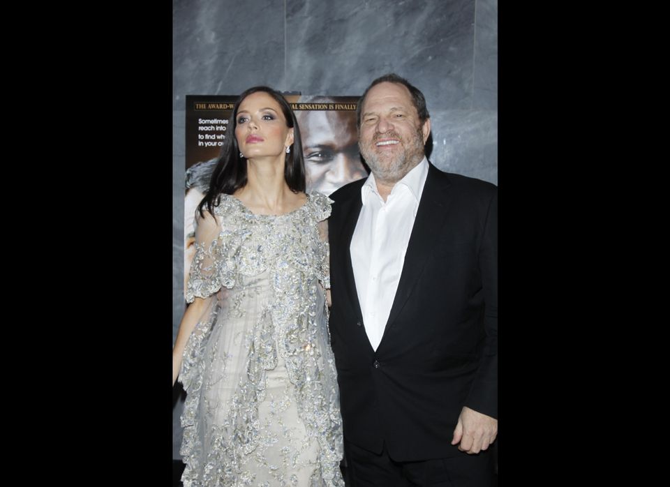 Weinstein, right, with wife Georgina Chapman