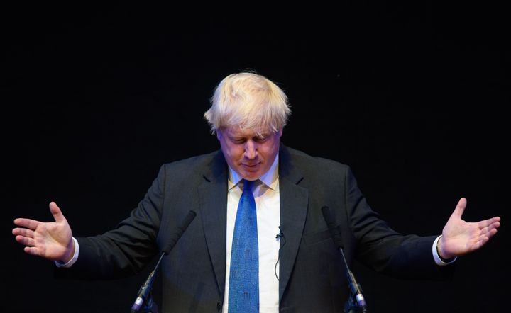 Boris Johnson MP speaks at a fringe event organised by Conservative Home.