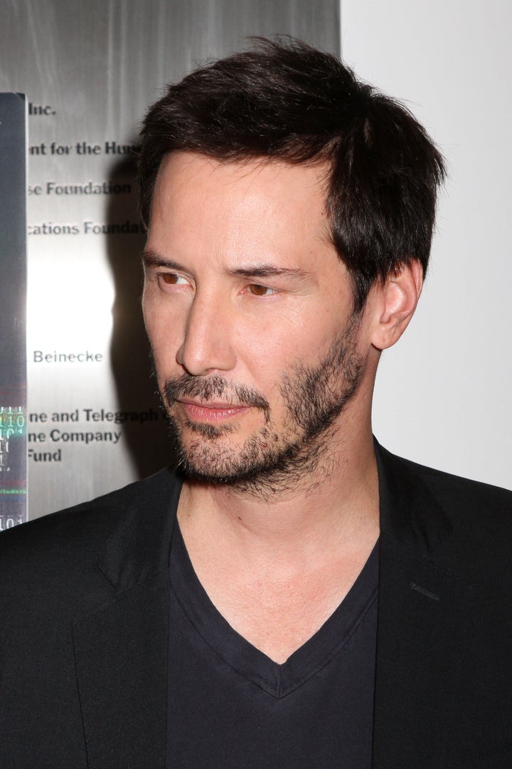 Keanu Reeves attends the screening of 'Side by Side' at the Museum of Modern Art in New York City.