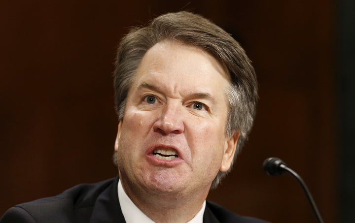 Supreme Court nominee Brett Kavanaugh speaks at a Senate Judiciary Committee hearing on Thursday.