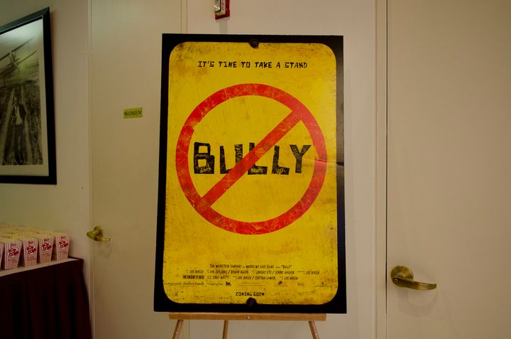 WASHINGTON, DC - MARCH 15: A photo of a billboard of the documentary 'Bully' at MPAA on March 15, 2012 in Washington, DC. (Photo by Kris Connor/Getty Images for The Weinstein Company)