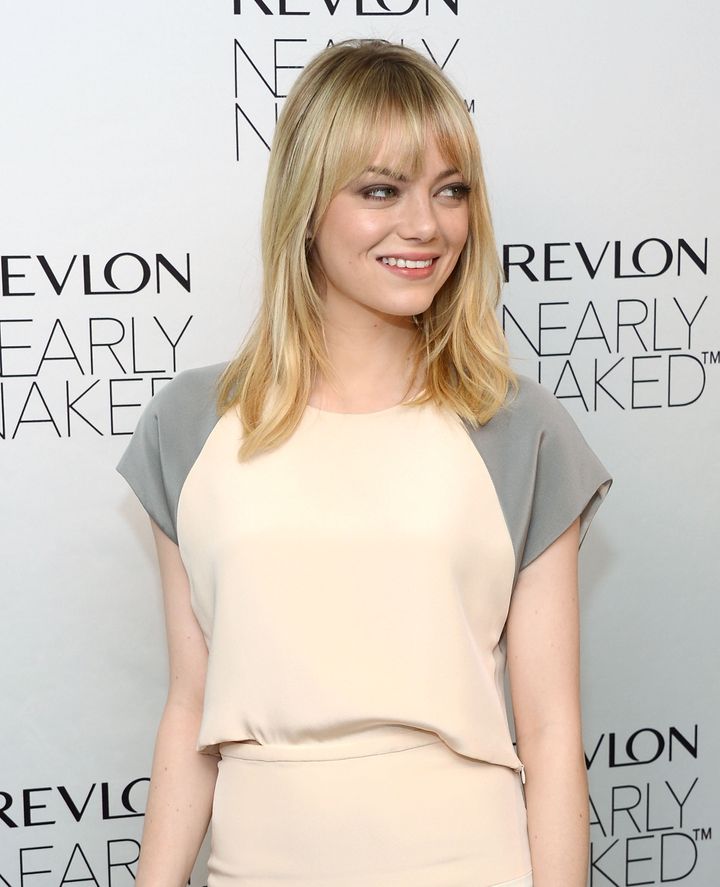 NEW YORK, NY - DECEMBER 05: Actress Emma Stone attends the Emma Stone Revlon's NEW Nearly Naked Makeup Launch at The London Hotel on December 5, 2012 in New York City. (Photo by Andrew H. Walker/Getty Images)