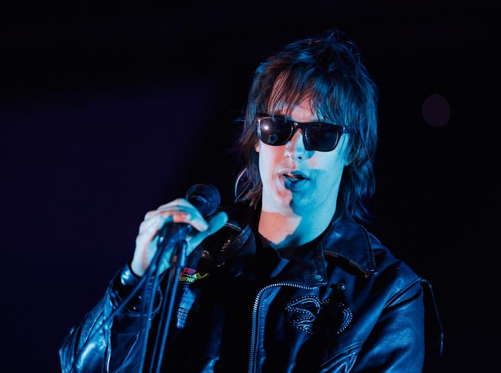 READING, ENGLAND - AUGUST 27: Julian Casablancas of The Strokes performs live on the Main Stage during day two of Reading Festival 2011 on August 27, 2011 in Reading, England. (Photo by Simone Joyner/Getty Images)