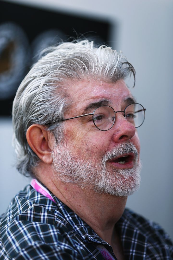 AUSTIN, TX - NOVEMBER 18: Hollywood director George Lucas attends the United States Formula One Grand Prix at the Circuit of the Americas on November 18, 2012 in Austin, Texas. (Photo by Clive Mason/Getty Images)