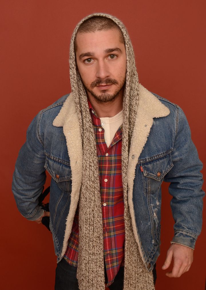 PARK CITY, UT - JANUARY 22: Actor Shia LaBeouf poses for a portrait during the 2013 Sundance Film Festival at the Getty Images Portrait Studio at Village at the Lift on January 22, 2013 in Park City, Utah. (Photo by Larry Busacca/Getty Images)