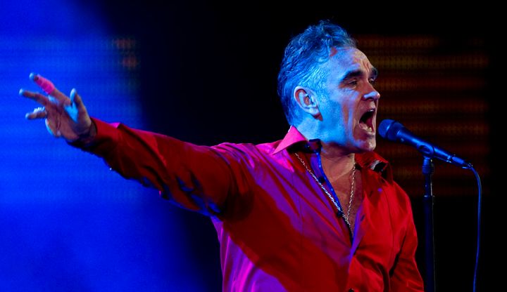 British singer Morrissey performs during the 53nd Vina del Mar International Song Festival on February 24, 2012 in Vina del Mar, Chile. AFP PHOTO / MARTIN BERNETTI (Photo credit should read MARTIN BERNETTI/AFP/Getty Images)