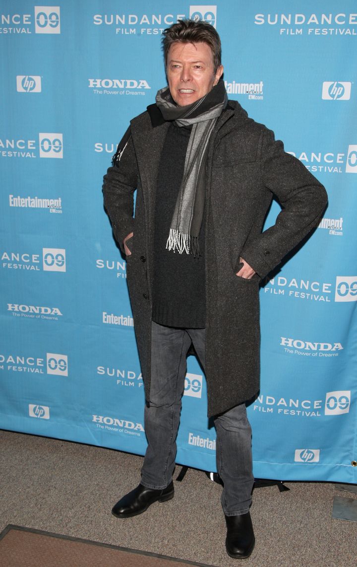 PARK CITY, UT - JANUARY 23: Musician David Bowie attends the premiere of 'Moon' held at Eccles Theatre during the 2009 Sundance Film Festival on January 23, 2009 in Park City, Utah. (Photo by Bryan Bedder/Getty Images)