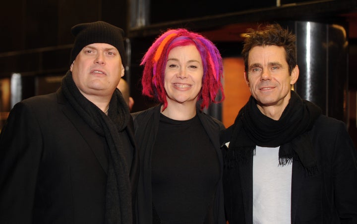 LONDON, UNITED KINGDOM - FEBRUARY 18: Andy Wachowski, Lana Wachowski and Tom Tykwer attends the gala screening of 'Cloud Atla