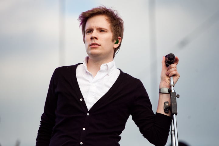WASHINGTON - APRIL 25: Patrick Stump, lead singer of the band Fall Out Boy, performs with the Roots at the Climate Rally on t