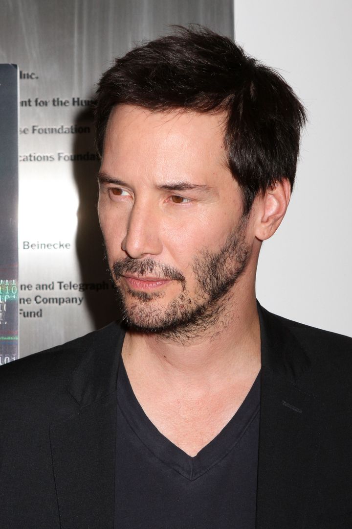 Keanu Reeves attends the screening of 'Side by Side' at the Museum of Modern Art in New York City. 
