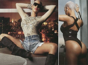 Amber Rose, Kanye's Girlfriend, Dons Thong In Fashion Spread