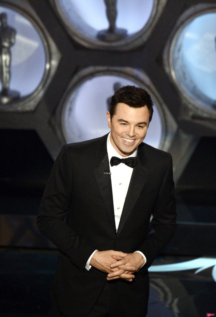 HOLLYWOOD, CA - FEBRUARY 24: Host Seth MacFarlane speaks onstage during the Oscars held at the Dolby Theatre on February 24, 2013 in Hollywood, California. (Photo by Kevin Winter/Getty Images)