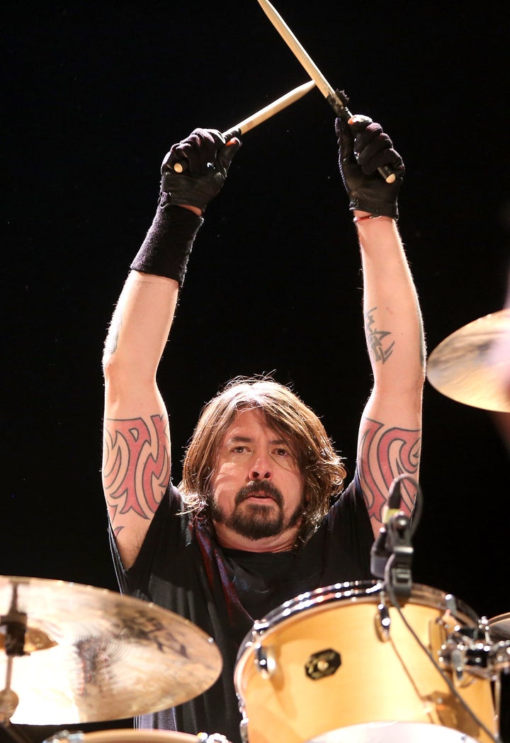 NEW YORK, NY - FEBRUARY 13: Dave Grohl of the Sound City Players performs at Hammerstein Ballroom on February 13, 2013 in New York City. (Photo by Mike Lawrie/Getty Images)