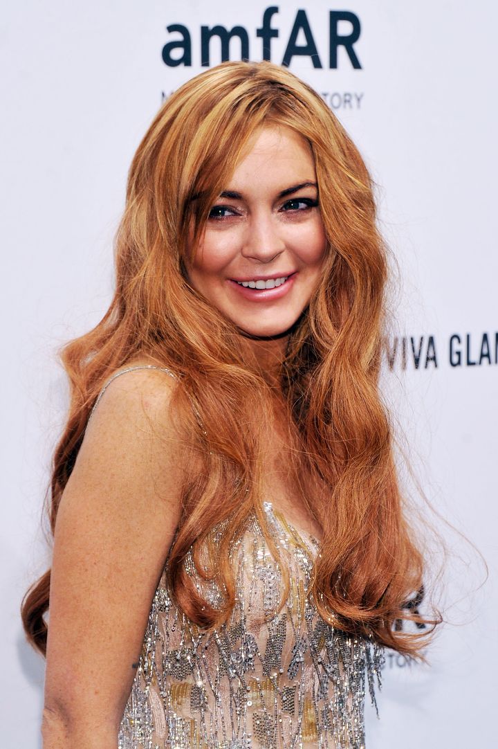 NEW YORK, NY - FEBRUARY 06: Lindsay Lohan attends the amfAR New York Gala to kick off Fall 2013 Fashion Week at Cipriani Wall Street on February 6, 2013 in New York City. (Photo by Stephen Lovekin/Getty Images for Mercedes-Benz Fashion Week)